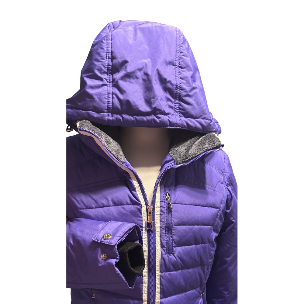 ZeroXposur Puffer Jacket Womens Small Purple Excellent Down Hooded Winter Coat